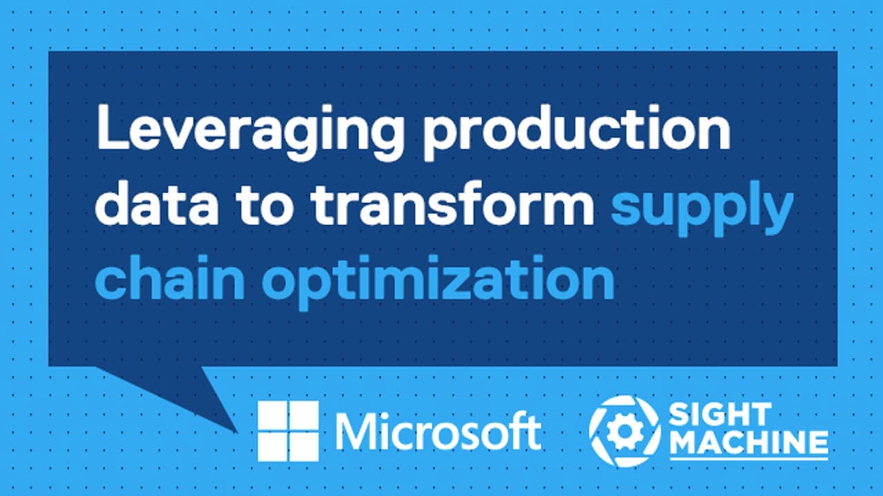 Leveraging production data to transform supply chain optimization