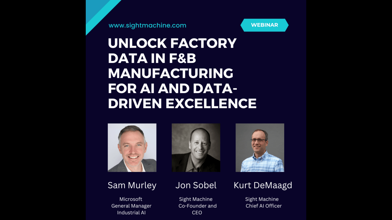 Unlock factory data in F&B manufacturing for AI and data-driven excellence